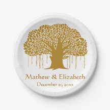 Banyanbaum-rustikale Hochzeit im Freien