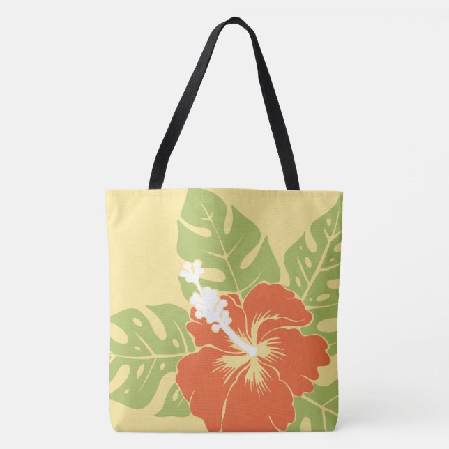 Banzai Beach Hawaiian Hibiskus Reversible BeachBag Tasche (Vorderseite)
