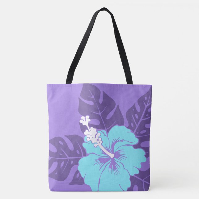 Banzai Beach Hawaiian Hibiskus Reversible BeachBag Tasche (Vorderseite)