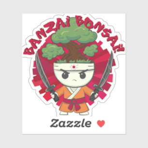 Banzai Bonsai! Aufkleber