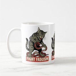 Banzai Kat Fight Fascism Kaffeetasse
