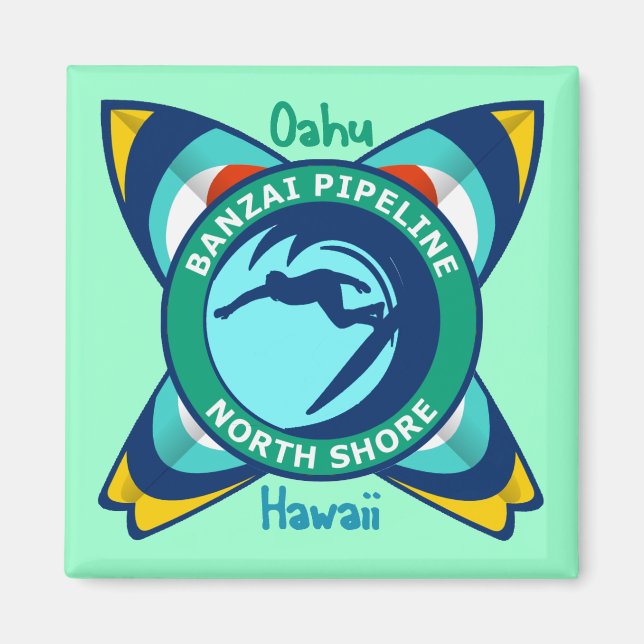 Banzai Pipeline North Shore Magnet (Vorne)