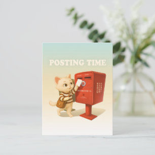 Bao Bao: Postzeit mit retro taiwanesischem Briefka Ankündigungspostkarte