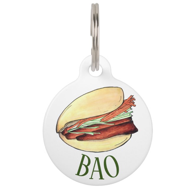 Bao Buns Porkbelly Steamed Lotus Bun Haustiermarke (Vorderseite)