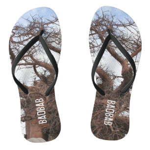 Baobab Print Funky Flip Flops