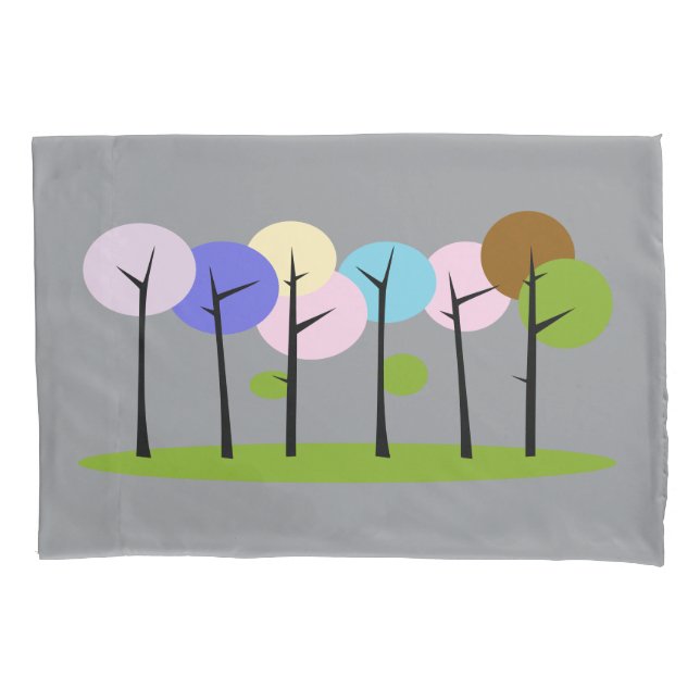 Baobab Sunset Pillow - Afrikanische Silhouette Kissenbezug (Vorderseite)