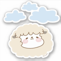 Baobao the Sheep - Niedliche Die Aufkleber