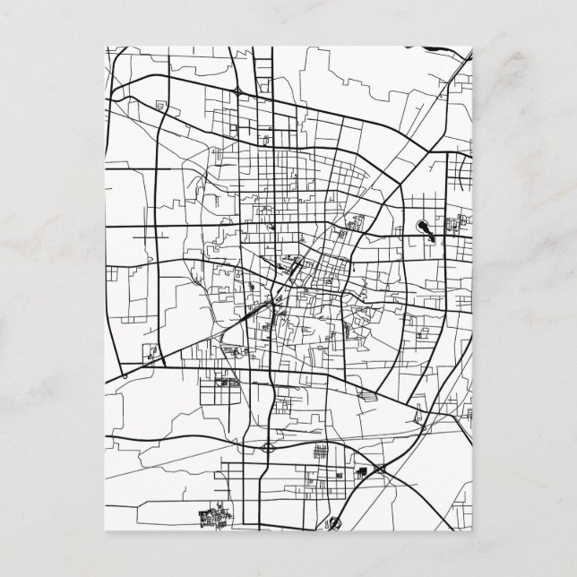 Baoding China Map Postkarte (Vorderseite)