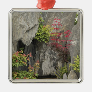 Baos Familiens Garten, Huangshan, China. Ornament Aus Metall