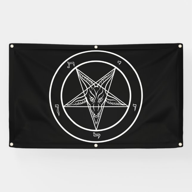 Baphomet Big 3'x5' Outdoor-Qualitätsbanner Banner (Horizontal)