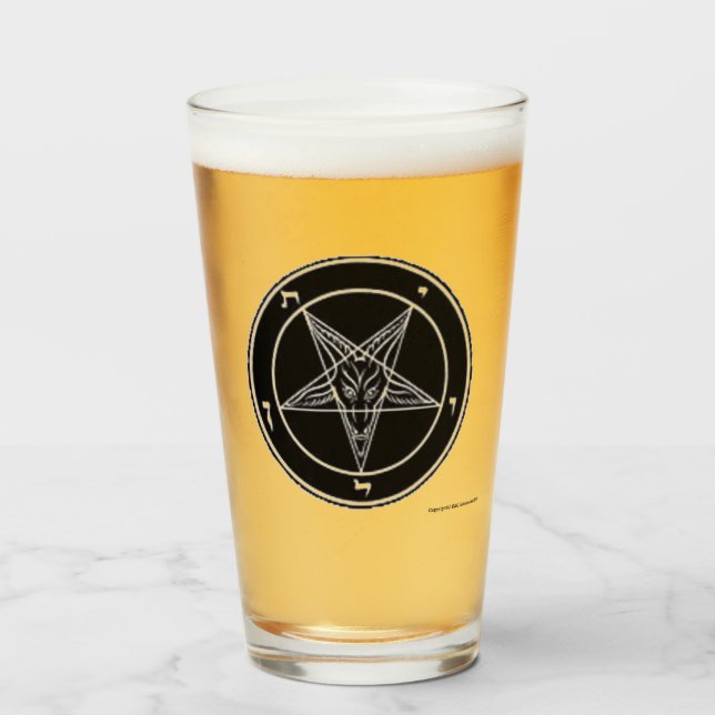 Baphomet Black Glas (Vorne (Gefüllt))