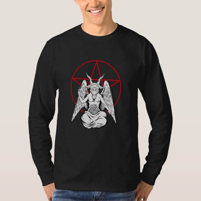 Baphomet Demon Satanic Lucifer Beelzebub T-Shirt (Vorderseite)
