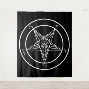 Baphomet ÉNORME Tapisserie 88" x 104"