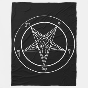 Baphomet ENORMES 60"" Tapisserie x80/Decke Fleecedecke