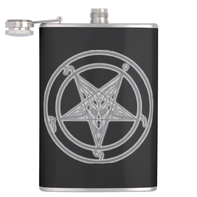 Baphomet Flachmann (Geöffnet)