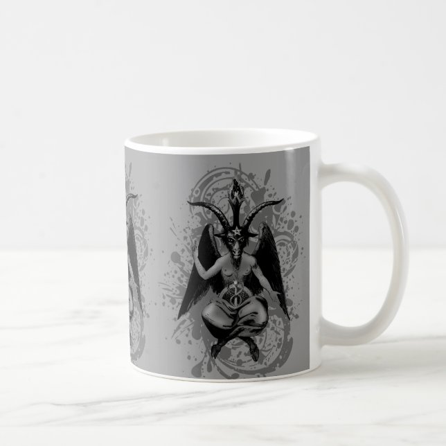 Baphomet: gehörnter Gott der Hexen und der Kaffeetasse (Rechts)