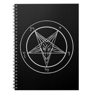 Baphomet gewundenes Notizbuch Notizblock