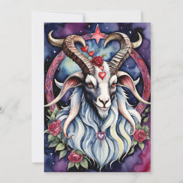 Baphomet Gothic Valentine's Day Every Realm Feiertagskarte