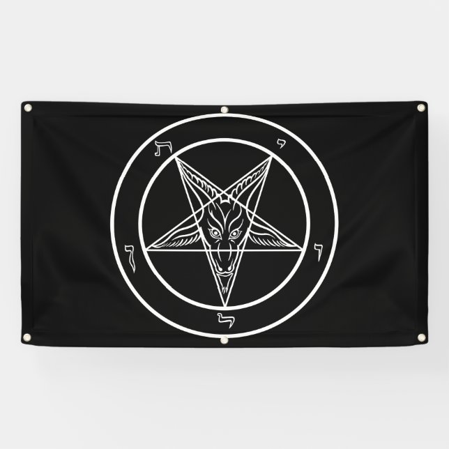 Baphomet großes 3' x5 Im Freien-Qualität Fahne Banner (Horizontal)