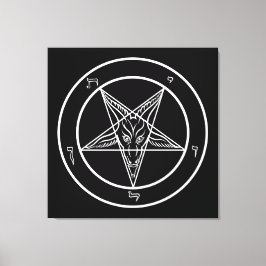 Baphomet HUGE 40"x40" Art on Stretched Canvass Leinwanddruck