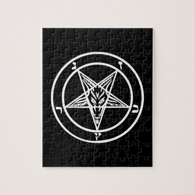 Baphomet Invertierte Pentagramm Ziegenziege Satani (Vertikal)