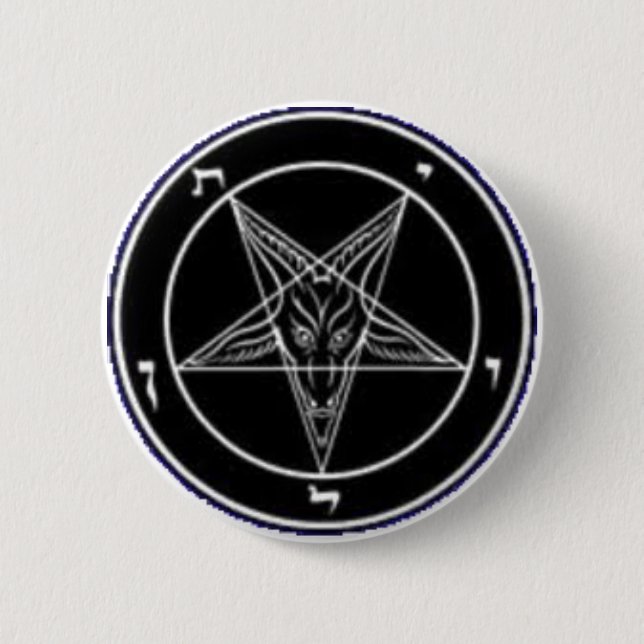 Baphomet Knopf Button (Vorderseite)