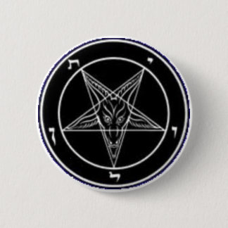 Baphomet Knopf Button