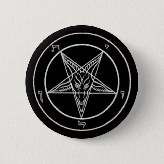 Baphomet Knopf Button (Vorderseite)