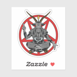 Baphomet König der Hölle Aufkleber