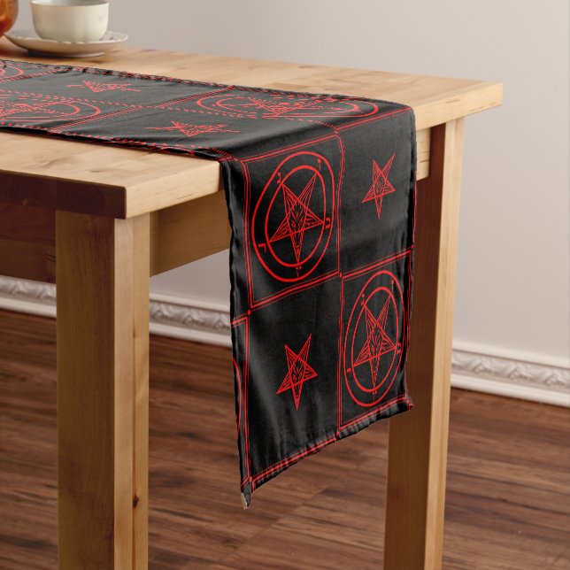Baphomet Kurzer Tischläufer (Beispiel)