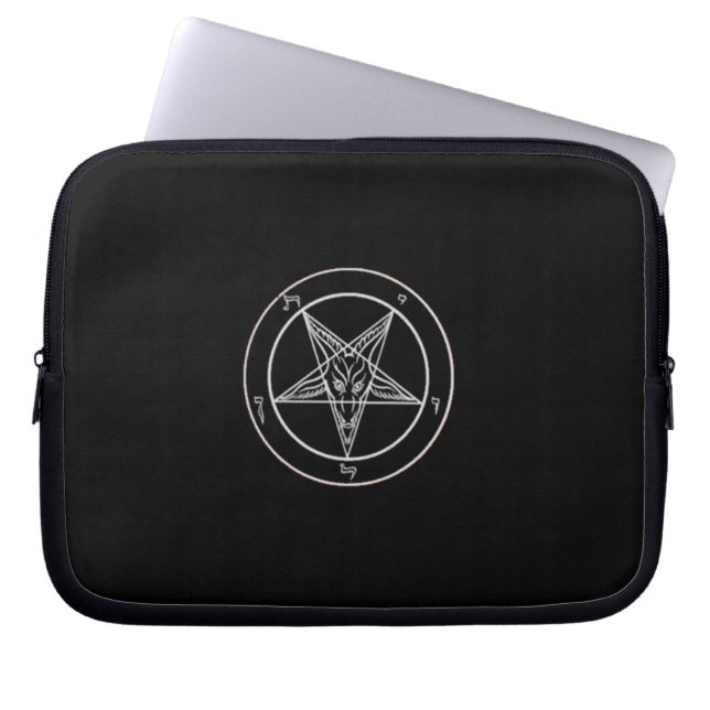 Baphomet Laptop-Hülsen-Kasten Laptopschutzhülle (Vorderseite)