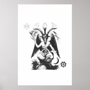 Baphomet mit heiligem Siegel Poster