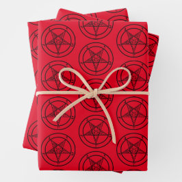 Baphomet Pentagram Satanic Packpapier Blätter