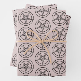 Baphomet Pentagram Satanic Packpapier Blätter