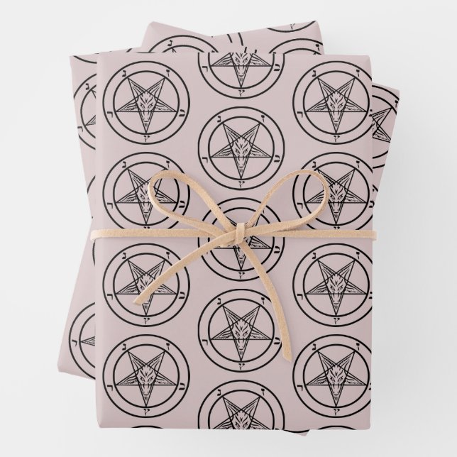 Baphomet Pentagram Satanic Packpapier Blätter (Beispiel)