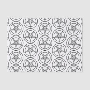 Baphomet Pentagram Satanic Seidenpapier