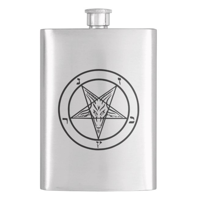 Baphomet Pentagramme Fiole satanique (devant)