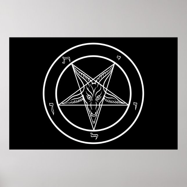Baphomet Poster Enormous 60" breit (Vorne)