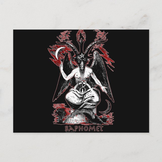 Baphomet Postkarte (Vorderseite)