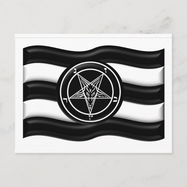 Baphomet Pride Flag Postkarte (Vorderseite)