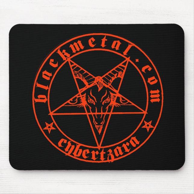 Baphomet Rot Mousepad (Vorne)
