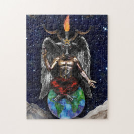 Baphomet Sabbatical Goat Black Night Earth
