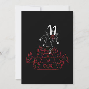 Baphomet Satanic Goat Pentagramm Goth Clos Women Save The Date