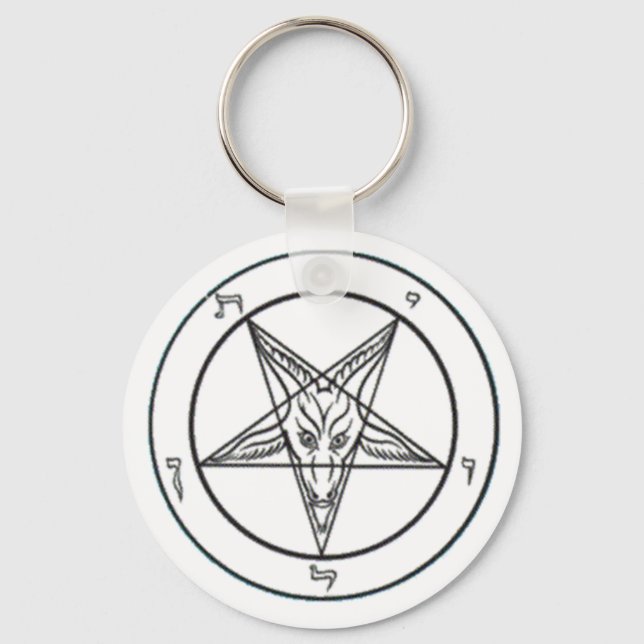 Baphomet-Schlüsselanhänger Schlüsselanhänger (Vorderseite)