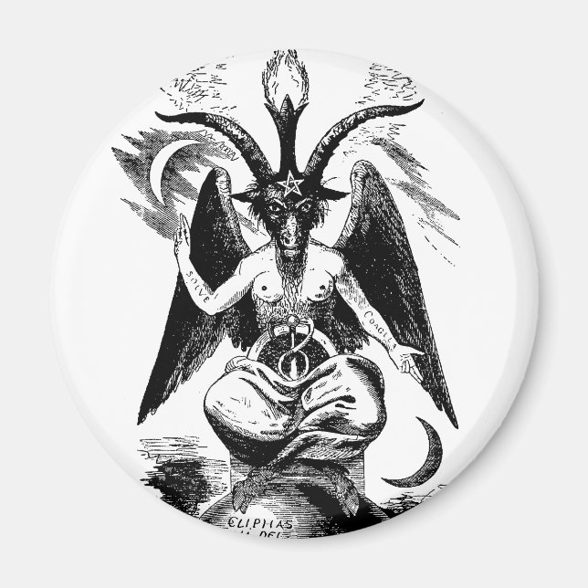Baphomet (schwarz) magnet (Vorne)