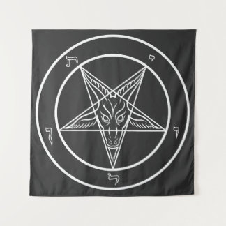 Baphomet-Siegel CoS Wandteppich