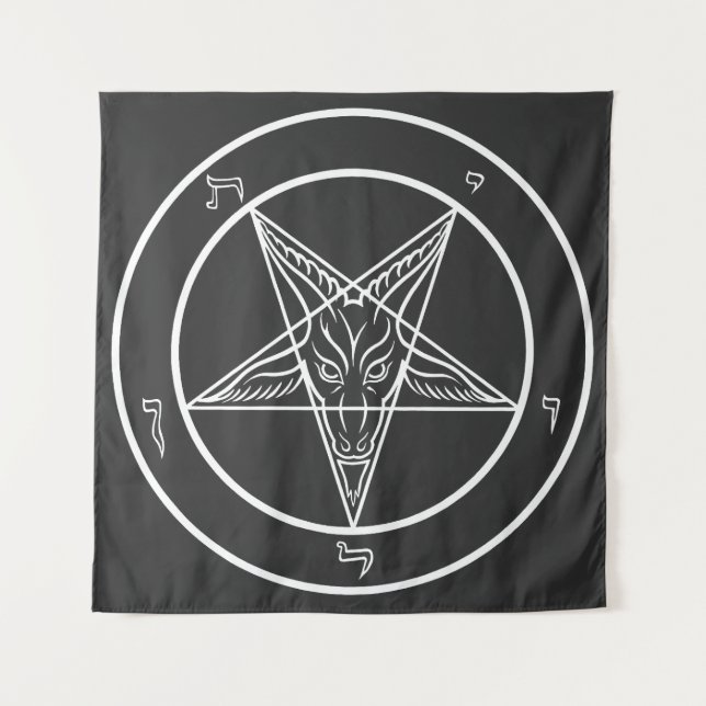 Baphomet-Siegel CoS Wandteppich (Vorderseite)