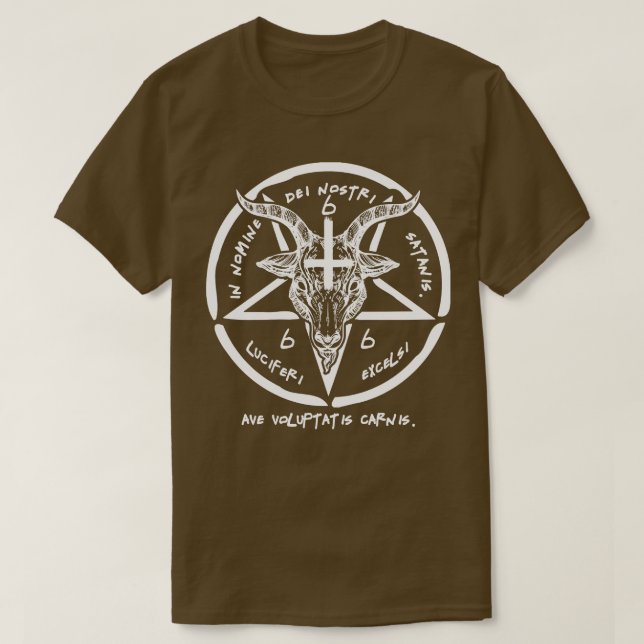 Baphomet-Sigil des Satans, der Okkultist T-Shirt (Design vorne)