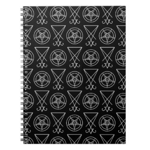 Baphomet & Sigil von Lucifer Spiral Foto Notebook Notizblock