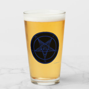 Baphomet Verre noir et bleu